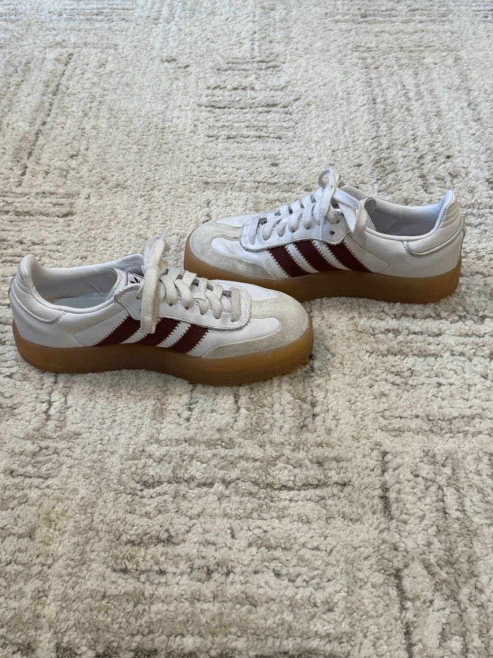 adidas Sambae sneaker - platform
Cream and Maroon with Gum Sole - Picture 5 of 5